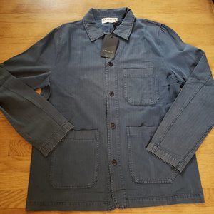 COPY - Blue Collared Work Shirt - Cotton Twill - 100% Cotton - New - Made in It…